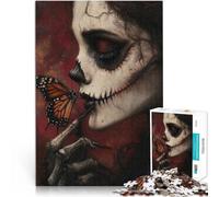 Puzzle da 1000 pezzi per adulti Regina Oscura e Farfalla Fatto di cartone per età pari o superiore a 14 anni per la decorazione della casa Idee regalo misurare：38x52cm