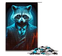Puzzle da 1000 pezzi per adulti, regista, procione in abito, puzzle in legno per adulti, gioco educativo, giocattolo da sfida, 1000 pezzi