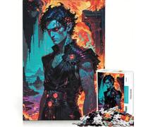 Puzzle da 1000 pezzi per adulti "Regni del Fuoco e dell'Ombra - Ade" giocattolo fai-da-te assemblaggio di modelli collezione d'artista belle arti 50x75cm