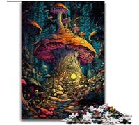 Puzzle da 1000 pezzi per adulti, Regno della Foresta dei Funghi, in cartone, regalo perfetto per compleanni, feste, decorazioni per feste spaziali, 1000 pezzi(26x38cm)