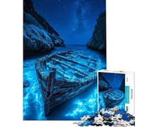 Puzzle da 1000 pezzi per adulti relitti fantasma bioluminescenti puzzle per adolescenti gioco per famiglie decorazione per la casa difficile e stimolante (dimensioni 38x26cm)