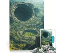 Puzzle da 1000 pezzi per adulti, Resti di città aliena, gioco impossibile, decorazione per la casa, ideale come regalo per tutta la famiglia 50x75cm