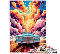 Puzzle da 1000 pezzi per adulti retrò auto d'epoca giocattolo per l'intrattenimento della famiglia, un'opera d'arte adatta per ragazzi dai 14 anni in su, 26 x 38 cm