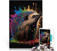 Puzzle da 1000 pezzi per adulti, riccio, gioco stimolante, 26 x 38 cm, difficile da completare ma divertente e umoristico per i 14 anni e più