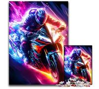 Puzzle da 1000 pezzi per adulti RIDER MANIA Puzzle in legno ideale per gli innamorati, perfetto regalo di Natale, Capodanno, San Valentino 50x75cm/19,68x29,52 pollici