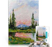 Puzzle da 1000 pezzi per adulti Riflessi sereni Giocattoli educativi per l'apprendimento Giochi per famiglie Interazione genitore-figlio 50x70cm