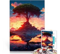 Puzzle da 1000 pezzi per adulti Riflessioni all'alba per il giocattolo di sfida del gioco educativo Decorazioni e regali unici per la casa 38x26cm