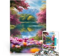 Puzzle da 1000 pezzi per adulti Riflessioni tranquille per il giocattolo di sfida del gioco educativo Regalo di compleanno, regali, arte murale 75x50cm