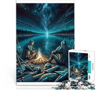 Puzzle da 1000 pezzi per adulti “Riposo dei cavalieri” Fatto di legno，per 14+ Giochi di relax Giochi Giocattoli Regalo。misurare：50x75cm/19.68x29.52pollice