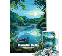 Puzzle da 1000 pezzi per adulti Riserva della Biosfera del Delta del Danubio Romania giochi rilassanti giocattoli educativi regali per il Secret Santa attività per famiglie (dimensioni 50x75cm)