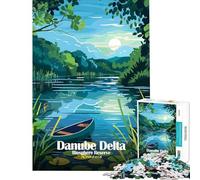 Puzzle da 1000 pezzi per adulti Riserva della Biosfera del Delta del Danubio Romania giochi rilassanti giocattoli educativi regali per il Secret Santa attività per famiglie (dimensioni 38x26cm)
