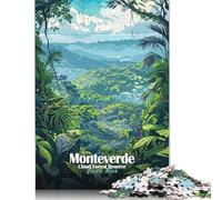 Puzzle da 1000 pezzi per adulti, Riserva della foresta nebulosa di Monteverde, Costa Rica, puzzle per bambini, puzzle di carta, giocattoli per l'intrattenimento della famiglia, 38x26 cm/1000 pezzi