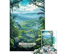 Puzzle da 1000 pezzi per adulti Riserva della foresta pluviale di Monteverde Costa Rica Giochi rilassanti educativi artistici vacanza rilassante o per passare il tempo (38x52cm)