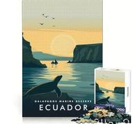Puzzle da 1000 pezzi per adulti,Riserva Marina delle Galapagos,Ecuador,con intagli precisi,gioco stimolante e cognitivo,ideale per il relax e come decorazione natalizia (38x26cm)
