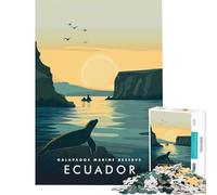 Puzzle da 1000 pezzi per adulti Riserva Marina delle Galapagos Ecuador gioco educativo sfida giocattolo gioco educativo decorazione per la casa opera d'arte regalo (Dimensioni 75x50cm)