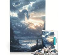 Puzzle da 1000 pezzi per adulti Risveglio dei Draghi Mitici Gioco Impossibile Divertimento da Attività a Casa Adatto per Decorazione da Scrivania 38x26cm
