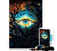 Puzzle da 1000 pezzi per adulti,Risveglio del Terzo Occhio,Gioco di articolazione,Gioco di concentrazione,Regalo,Divertimento facile,Decorazione natalizia (38x26cm)