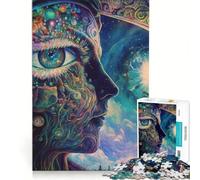 Puzzle da 1000 pezzi per adulti "Risveglio del Terzo Occhio", gioco divertente, interazione genitore-figlio, con poster e foglio di curiosità abbinati, 38x52cm