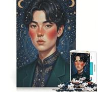Puzzle da 1000 pezzi per adulti "Ritratto celeste di un giovane uomo", giocattolo educativo, interazione genitore-figlio, ideale come regalo per tutta la famiglia 38x52cm