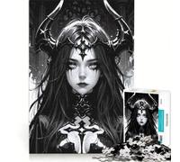 Puzzle da 1000 pezzi per adulti, ritratto della Regina Oscura, gioco per famiglie, assemblaggio di motivi, compleanno e Natale 38x52cm