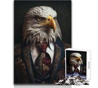 Puzzle da 1000 pezzi per adulti, ritratto di aquila, perfetto per le ore di svago tranquille, giocattolo da gioco di alta qualità con taglio preciso, dimensioni 50x75cm