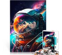 Puzzle da 1000 pezzi per adulti Ritratto di astronauta 06 Allena il tuo cervello e le tue mani offerte come regali per tutta la famiglia 38x26cm