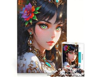 Puzzle da 1000 pezzi per adulti ritratto di bellezza divina gioco impossibile analisi e logica per rafforzare l'amore tra le coppie 38x52cm
