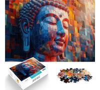 Puzzle da 1000 pezzi per adulti Ritratto di Buddha in mosaico Allena il tuo cervello e le tue mani Adatto per la decorazione del desktop 50x70cm