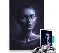 Puzzle da 1000 pezzi per adulti, ritratto di donna eterea, gioco impossibile, decorazione per la casa, ideale come regalo per tutta la famiglia 50x75cm