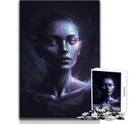 Puzzle da 1000 pezzi per adulti, ritratto di donna eterea, rilassante, tranquillo, divertente, da tagliare con precisione, giocattolo da gioco, dimensioni 50x75cm