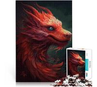 Puzzle da 1000 pezzi per adulti Ritratto di drago rosso per il giocattolo di sfida del gioco educativo offerte come regali per tutta la famiglia 38x26cm