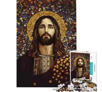 Puzzle da 1000 pezzi per adulti ritratto di Gesù Cristo in stile Gustav gioco per famiglie ideale per le vacanze in casa per passare il tempo in modo stimolante e impegnativo (dimensioni 50x75cm)