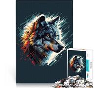 Puzzle da 1000 pezzi per adulti Ritratto di lupo Antistress Vacanza in patria Uccidere il tempo perché è ideale come regalo per tutta la famiglia 75x50cm
