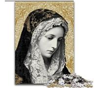 Puzzle da 1000 pezzi per adulti, Ritratto di Maria, la Madre, aiuta il cervello a esercitare i giocattoli avvincenti per coltivare la pazienza, decorazione perfetta dimensioni 26x38cm