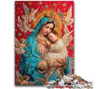 Puzzle da 1000 pezzi per adulti, ritratto di Maria, la madre, decorazione artistica da parete e idea regalo di compleanno per amici, ufficio a casa, 26x38cm