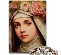 Puzzle da 1000 pezzi per adulti Ritratto di Maria, la madre, puzzle per adolescenti, sfida di intelligenza cerebrale, giocattoli avvincenti per la decorazione della casa (26x38cm)