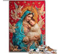 Puzzle da 1000 pezzi per adulti Ritratto di Maria Madre, per bambini dai 14 anni in su, gioco educativo, regalo per compleanni (dimensioni 50x75cm)