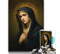 Puzzle da 1000 pezzi per adulti Ritratto di Maria Madre Puzzle da 1000 pezzi per adolescenti, per età 14+ Gioco impossibile Il miglior regalo per adulti e adolescenti 50x75cm