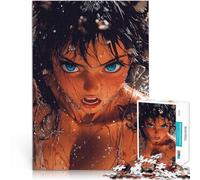 Puzzle da 1000 pezzi per adulti Ritratto di ragazza lupo Vacanza a casa: uccidere il tempo Attività divertenti a casa, regali di compleanno, regali di viaggio, 75x50cm