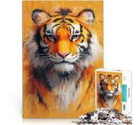 Puzzle da 1000 pezzi per adulti Ritratto di tigre Antistress Vacanza in patria Uccidere il tempo offerte come regali per tutta la famiglia 52x38cm