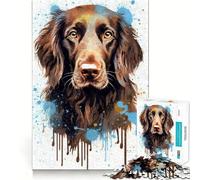 Puzzle da 1000 pezzi per adulti,ritratto di un gatto marrone piatto,taglio netto,gioco creativo,risoluzione di problemi,divertente per il tempo libero,decorazione artistica natalizia (38x26cm)