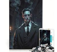 Puzzle da 1000 pezzi per adulti, ritratto di un gentiluomo tenebroso con fumo, gioco impossibile, antistress, compleanno e Natale 50x75cm