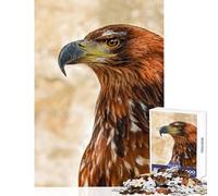 Puzzle da 1000 pezzi per adulti ritratto di un'aquila maestosa giocattoli antistress regalo di compleanno gioco pratico difficile e stimolante dimensioni 38x26cm