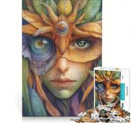 Puzzle da 1000 pezzi per adulti ritratto di uno spirito della natura gioco impossibile divertente attività da fare in casa adatto come decorazione da scrivania 50x75cm
