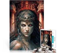 Puzzle da 1000 pezzi per adulti Ritratto fantasy di Medusa Fatto di carta,per 14+ Giochi divertenti Regalo divertente。misurare:26x38cm/10.24 x 14.96pollice