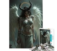 Puzzle da 1000 pezzi per adulti ritratto ibrido di angelo e demone gioco intellettuale rompicapo analisi e logica regalo per donne e uomini (dimensioni 75x50cm)