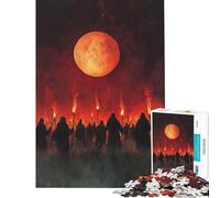 Puzzle da 1000 pezzi per adulti Rituale della Luna di Sangue Gioco per famiglie Giocattolo avvincente per coltivare la pazienza Regalo per donne e uomini Migliora la memoria (Dimensioni 75x50cm)