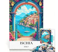 Puzzle da 1000 pezzi per adulti, Riviera Italiana Ischia, Gioco per famiglie, Decorazione per la casa, Adatto per la decorazione della scrivania 38x26cm