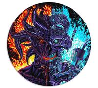 Puzzle da 1000 pezzi per adulti Robot contro Demone Puzzle di cartone fai da te Decorazione per la casa Regalo, Gioco rompicapo 67,5x67,5 cm