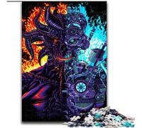 Puzzle da 1000 pezzi per adulti Robot contro Demone Puzzle in cartone, interazione familiare e sfida mentale, sfida di attività per famiglie 1000 pezzi(26x38cm)